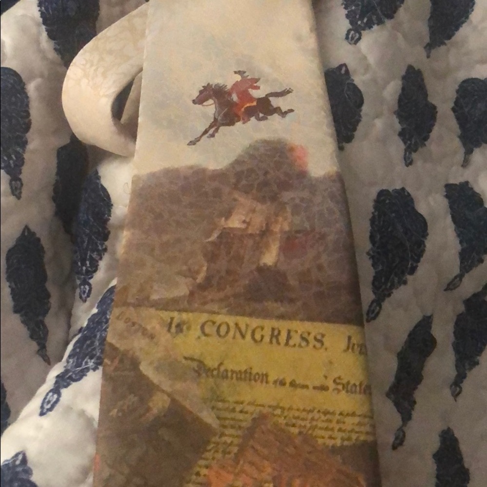 Men’s Tie with Congress and the Liberty Bell,